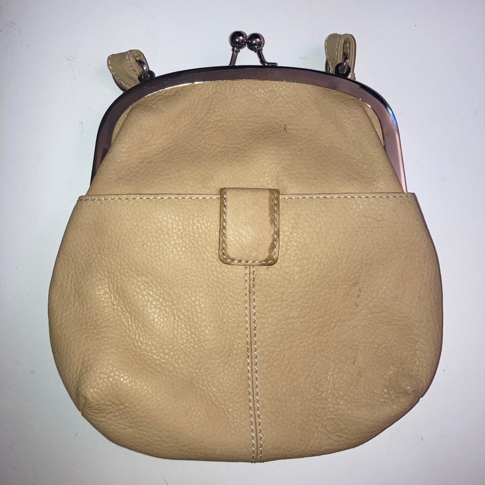 Mundi Genuine Leather Snap Purse Bag w/ Strap